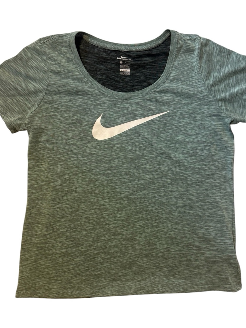 Nike Woman’s Sage Short Sleeve Tee with White Swoosh Dri Fit